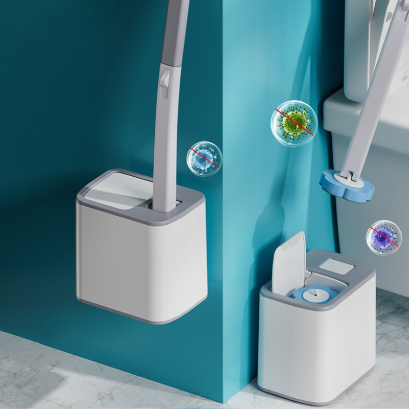 Czystotka™ – Nowoczesna Szczotka do Toalety z Jednorazowymi Wymiennymi Główkami