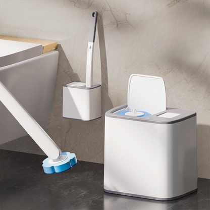 Czystotka™ – Nowoczesna Szczotka do Toalety z Jednorazowymi Wymiennymi Główkami