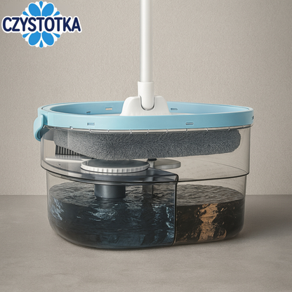 Czystotka AquaPure™ – Samoczyszczący Mop Obrotowy z Separacją Czystej i Brudnej Wody